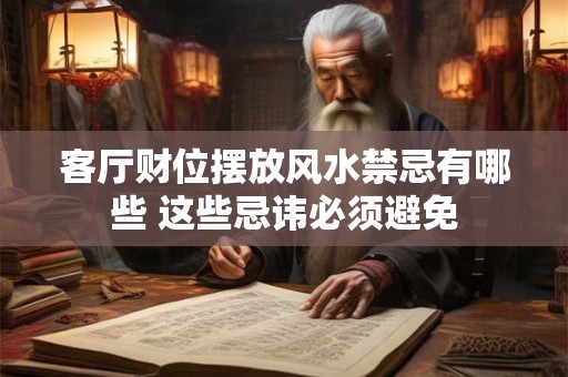 客厅财位摆放风水禁忌有哪些 这些忌讳必须避免
