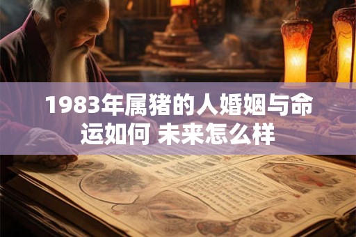 1983年属猪的人婚姻与命运如何 未来怎么样
