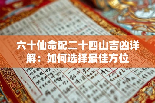 六十仙命配二十四山吉凶详解：如何选择最佳方位