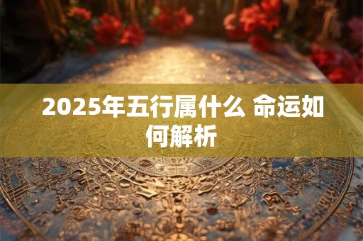 2025年五行属什么 命运如何解析