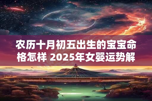 农历十月初五出生的宝宝命格怎样 2025年女婴运势解析