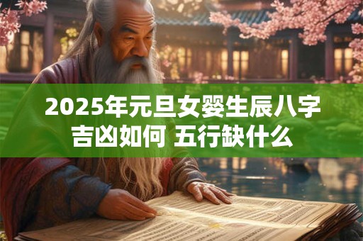 2025年元旦女婴生辰八字吉凶如何 五行缺什么
