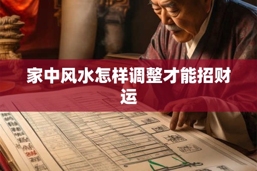 家中风水怎样调整才能招财运