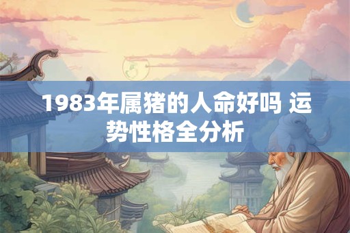 1983年属猪的人命好吗 运势性格全分析