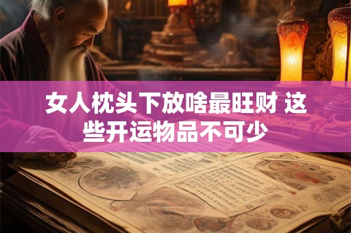 女人枕头下放啥最旺财 这些开运物品不可少