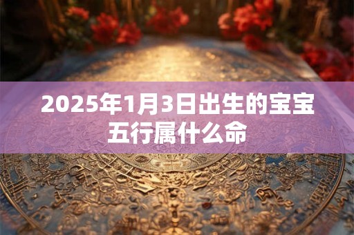 2025年1月3日出生的宝宝五行属什么命