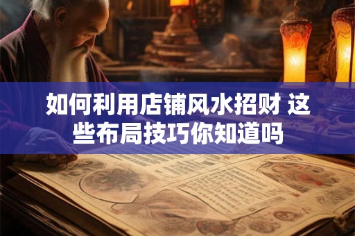 如何利用店铺风水招财 这些布局技巧你知道吗