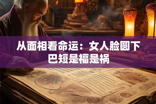 从面相看命运：女人脸圆下巴短是福是祸