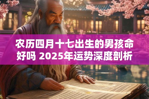 农历四月十七出生的男孩命好吗 2025年运势深度剖析