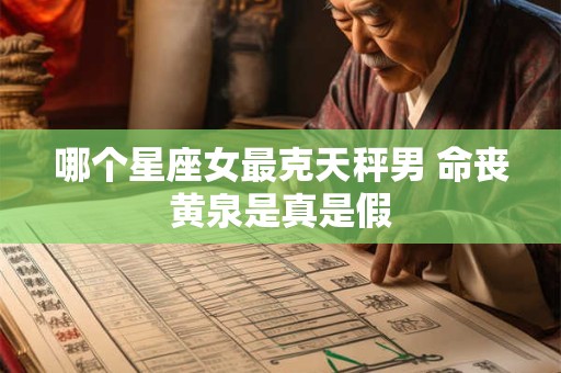 哪个星座女最克天秤男 命丧黄泉是真是假
