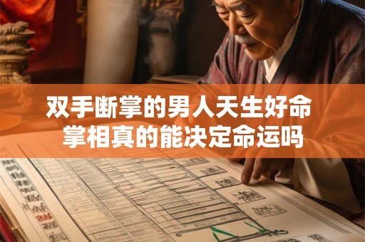 双手断掌的男人天生好命 掌相真的能决定命运吗