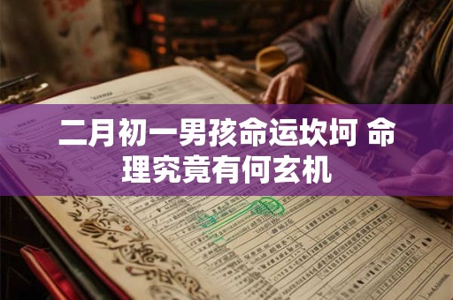 二月初一男孩命运坎坷 命理究竟有何玄机