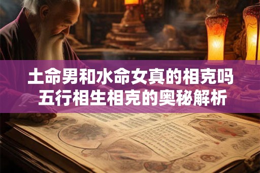土命男和水命女真的相克吗 五行相生相克的奥秘解析