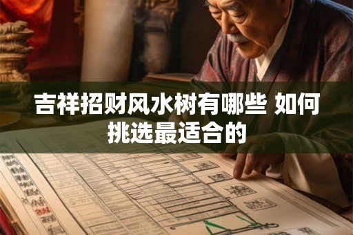 吉祥招财风水树有哪些 如何挑选最适合的