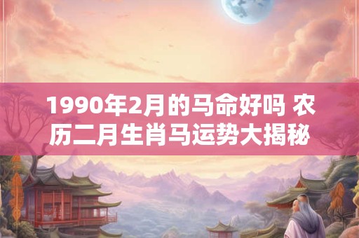 1990年2月的马命好吗 农历二月生肖马运势大揭秘