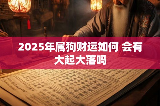 2025年属狗财运如何 会有大起大落吗