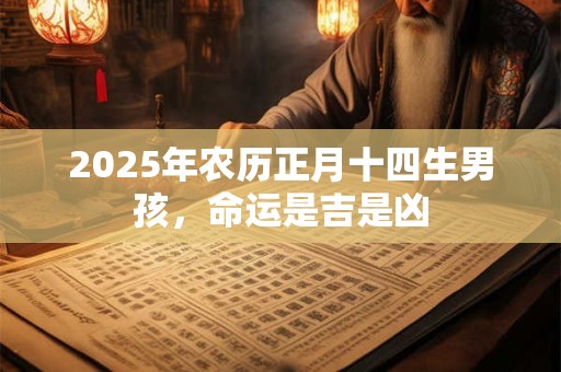 2025年农历正月十四生男孩，命运是吉是凶