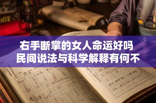 右手断掌的女人命运好吗 民间说法与科学解释有何不同