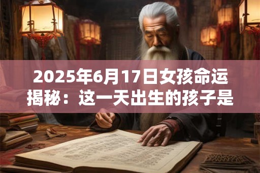 2025年6月17日女孩命运揭秘：这一天出生的孩子是否带富贵命