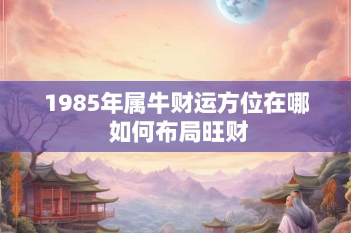 1985年属牛财运方位在哪 如何布局旺财