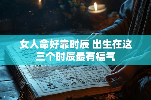 女人命好靠时辰 出生在这三个时辰最有福气