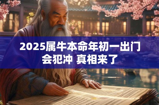 2025属牛本命年初一出门会犯冲 真相来了