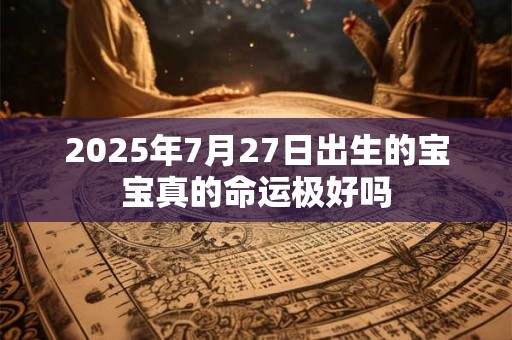 2025年7月27日出生的宝宝真的命运极好吗