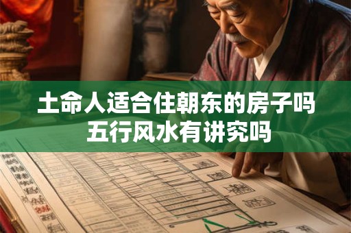 土命人适合住朝东的房子吗 五行风水有讲究吗