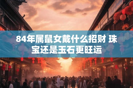 84年属鼠女戴什么招财 珠宝还是玉石更旺运