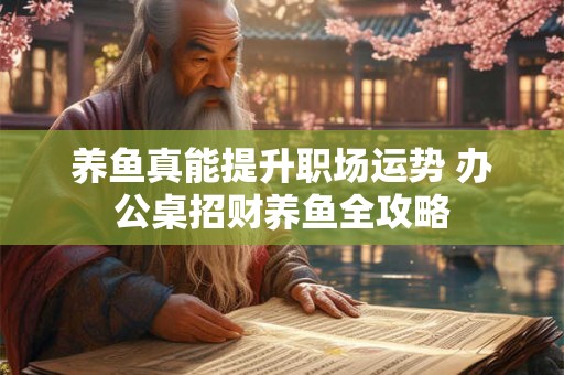 养鱼真能提升职场运势 办公桌招财养鱼全攻略