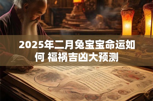 2025年二月兔宝宝命运如何 福祸吉凶大预测