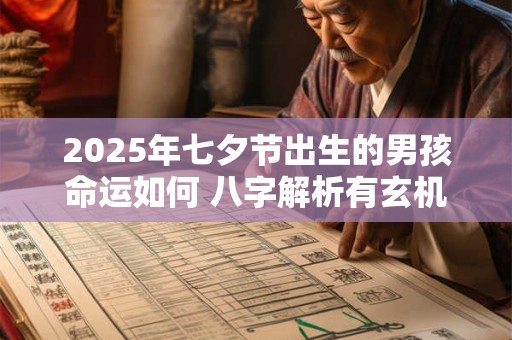 2025年七夕节出生的男孩命运如何 八字解析有玄机