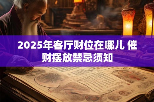 2025年客厅财位在哪儿 催财摆放禁忌须知