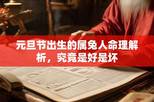 元旦节出生的属兔人命理解析，究竟是好是坏