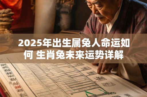 2025年出生属兔人命运如何 生肖兔未来运势详解