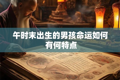 午时末出生的男孩命运如何 有何特点
