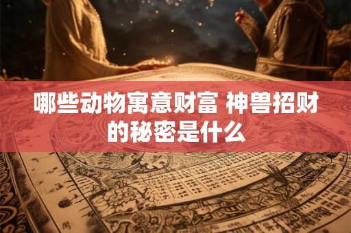 哪些动物寓意财富 神兽招财的秘密是什么