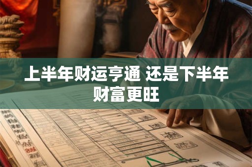 上半年财运亨通 还是下半年财富更旺