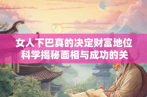 女人下巴真的决定财富地位 科学揭秘面相与成功的关系