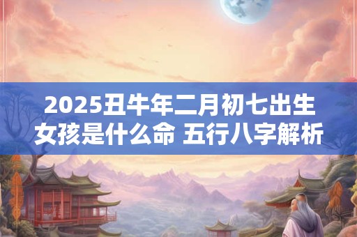 2025丑牛年二月初七出生女孩是什么命 五行八字解析