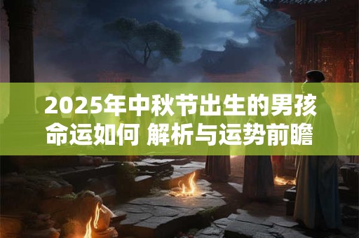 2025年中秋节出生的男孩命运如何 解析与运势前瞻