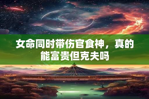 女命同时带伤官食神，真的能富贵但克夫吗