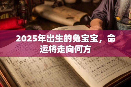 2025年出生的兔宝宝，命运将走向何方