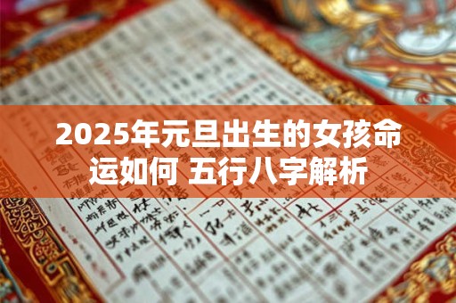 2025年元旦出生的女孩命运如何 五行八字解析