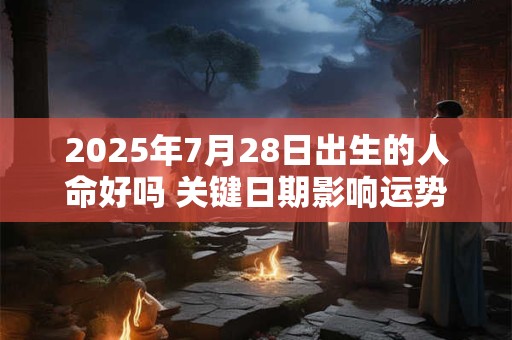 2025年7月28日出生的人命好吗 关键日期影响运势