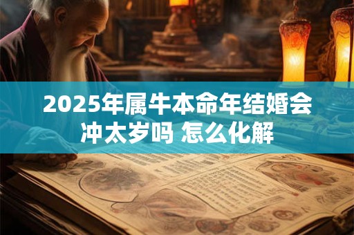 2025年属牛本命年结婚会冲太岁吗 怎么化解