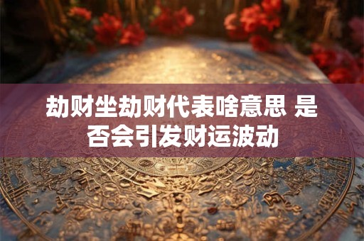 劫财坐劫财代表啥意思 是否会引发财运波动