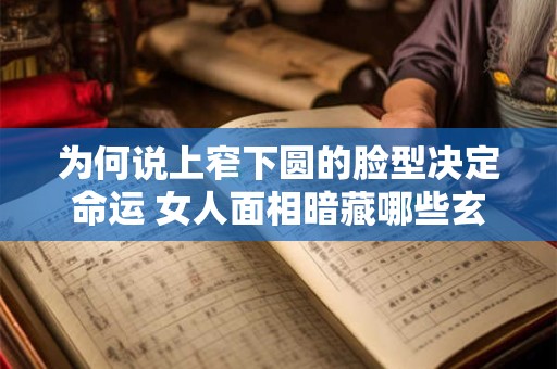 为何说上窄下圆的脸型决定命运 女人面相暗藏哪些玄机