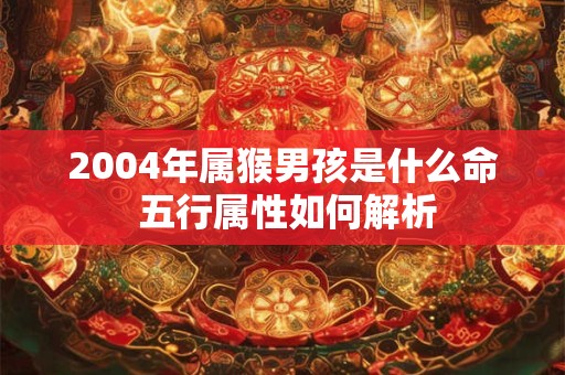 2004年属猴男孩是什么命 五行属性如何解析