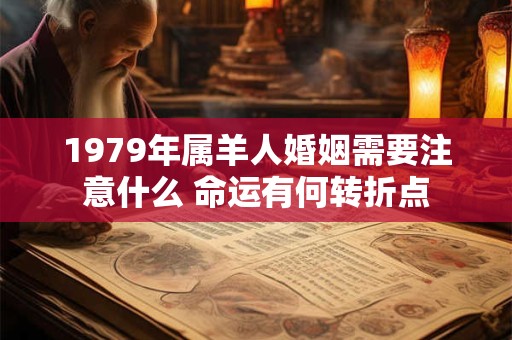 1979年属羊人婚姻需要注意什么 命运有何转折点